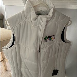 White M&M #18 vest. Has a port pocket. Brand new tags still attached.